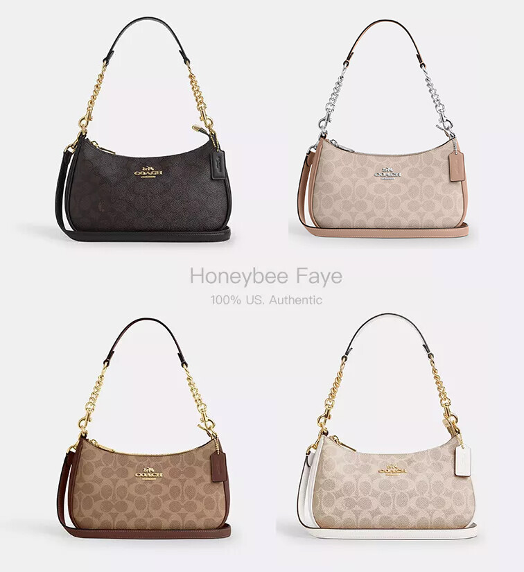 NWT Coach Teri Shoulder Bag In Signature Canvas CV933