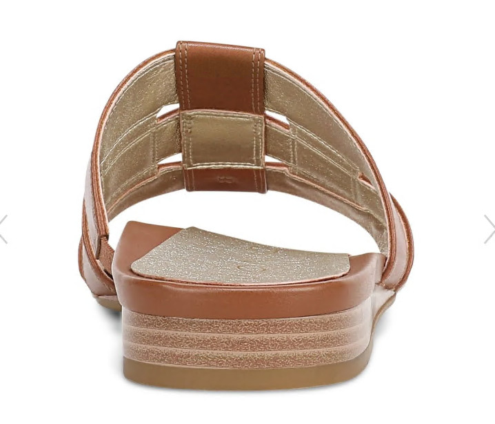VIONIC Glendora Slide Sandal, Tan Leather