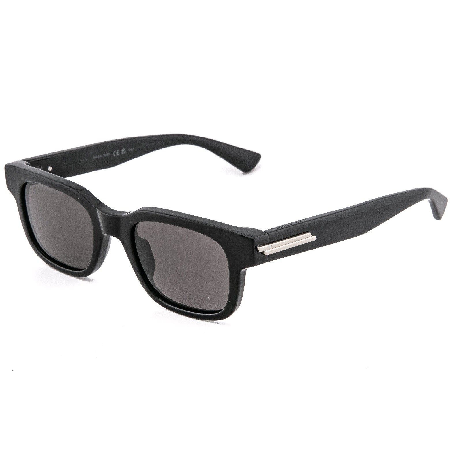 BOTTEGA VENETA 1411 BV1411S Black Classic Squared Unisex Sunglass 001 Authentic