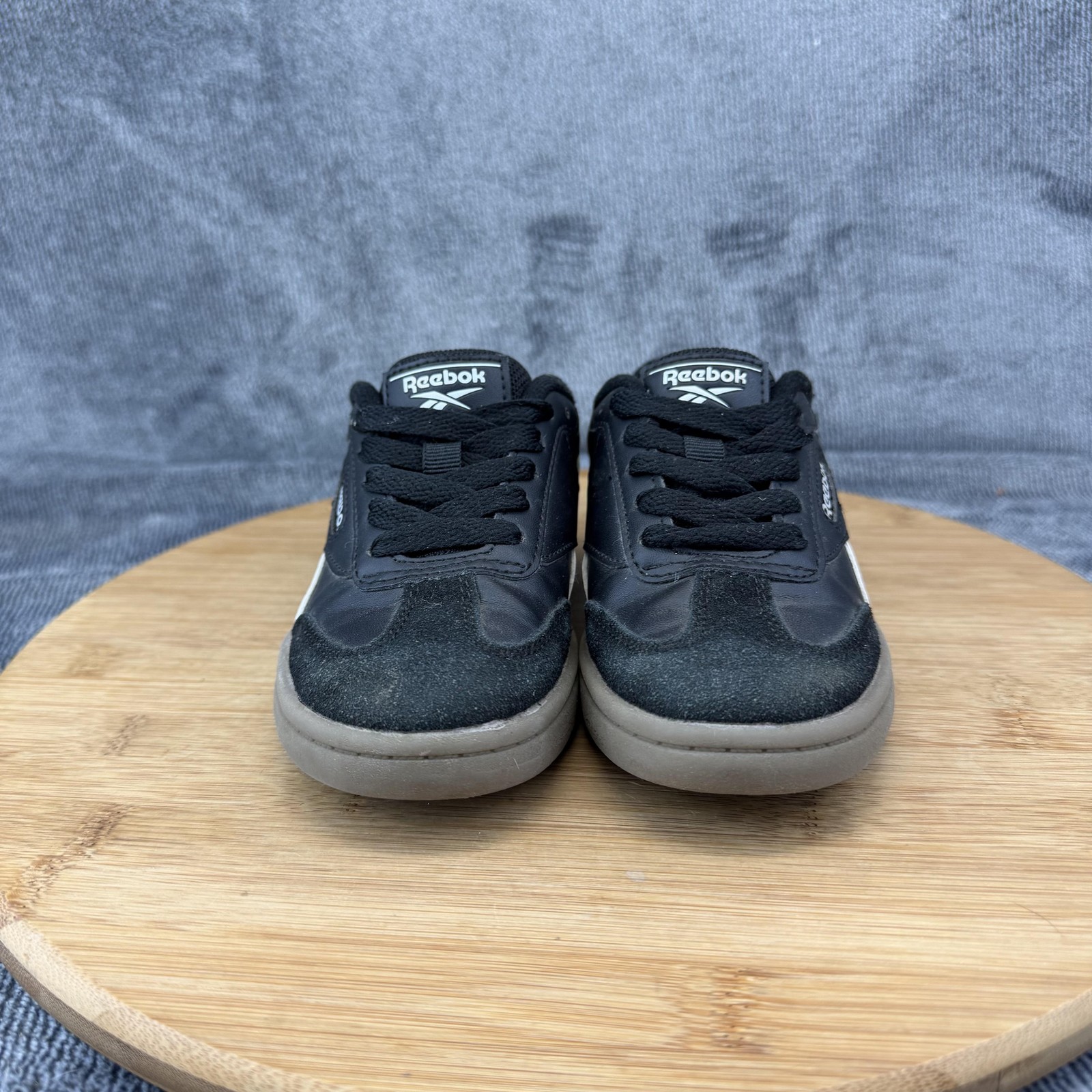 Reebok Shoes Boys Size 11K Black White Low Top Casual Sneakers 30252YBT