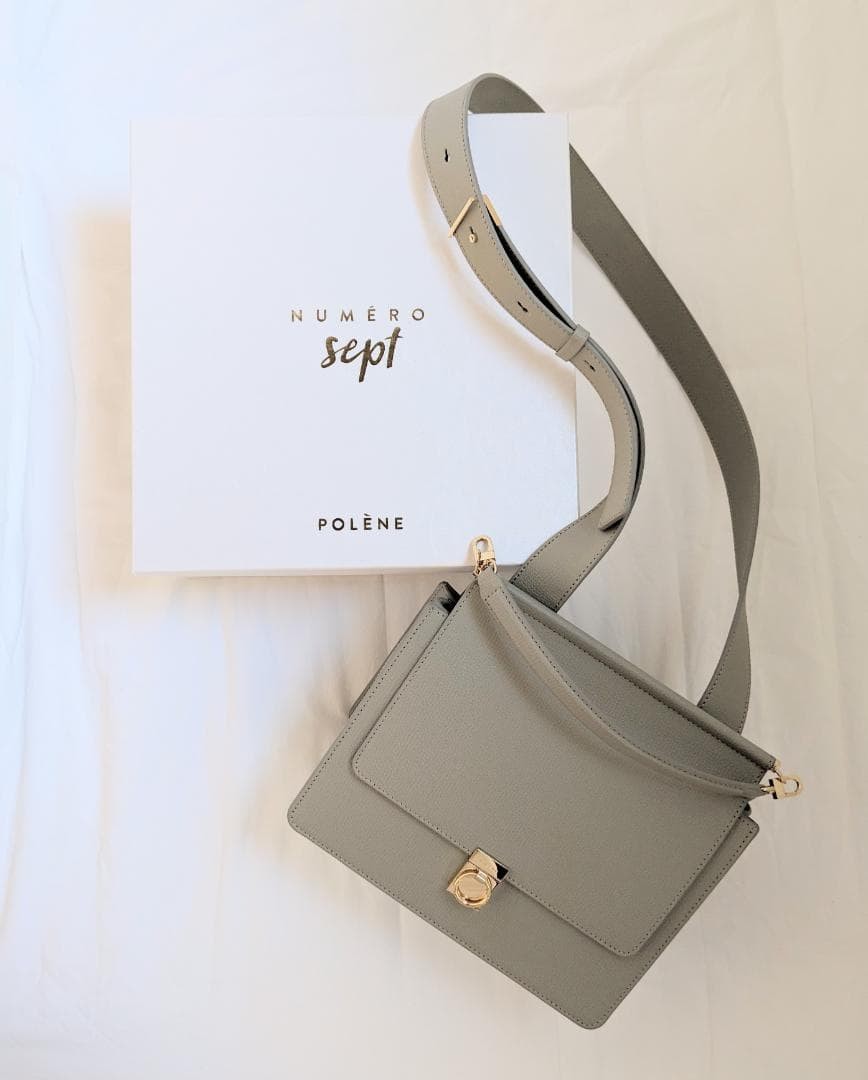 Polene Num ro Sept Leather Rare Color Olive from Japan