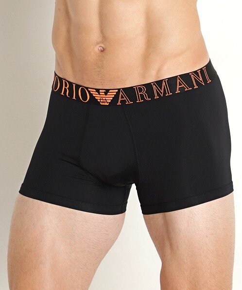 EMPORIO ARMANI LOGO BAND TRUNK Boxer Shorts Cotton Blend New
