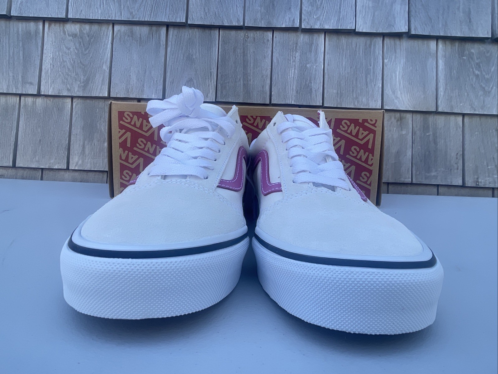 Vans Old Skool Pop Raspberry Rose Pink Sneakers VN000CR5YLZ Men’s Size 9.5 NEW