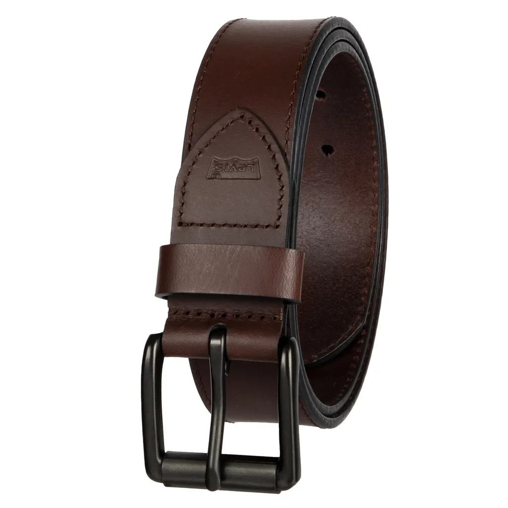 Levi’s Men’s Leather Belt – 100% Genuine Leather – Various Size – New- Free Ship