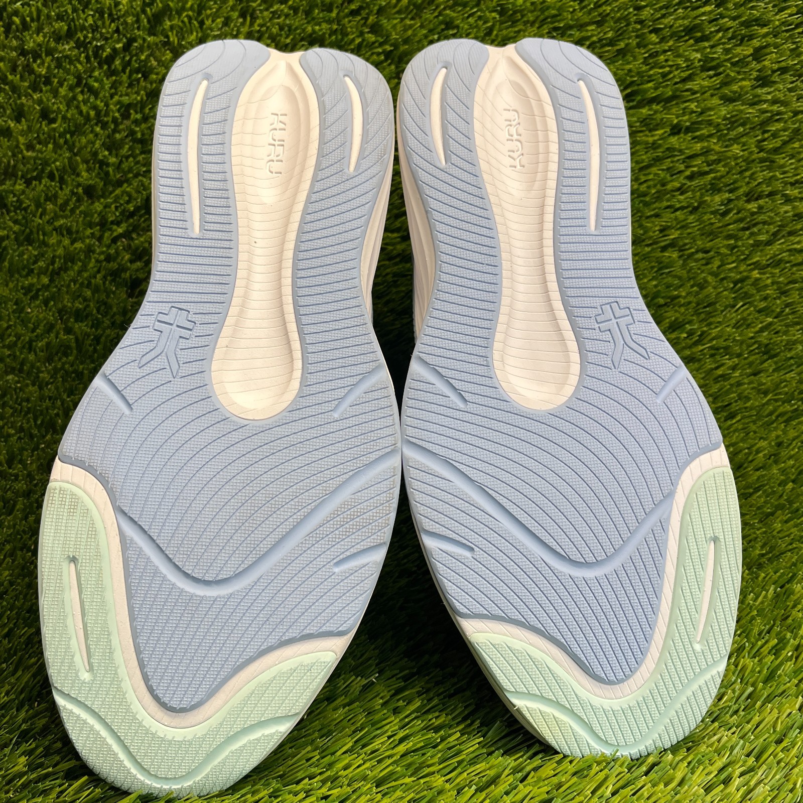 Kuru Atom 2 Womens Size 11.5 Blue White Athletic Running Walking Shoes Sneakers