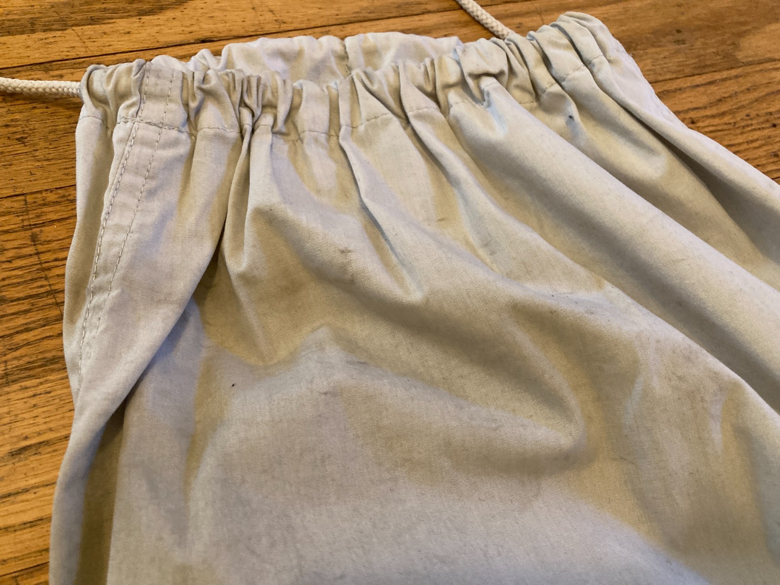 UFO Parachute Pants Light Blue Drawstring M Vintage 90s Cargo Y2K Rave Hip Hop