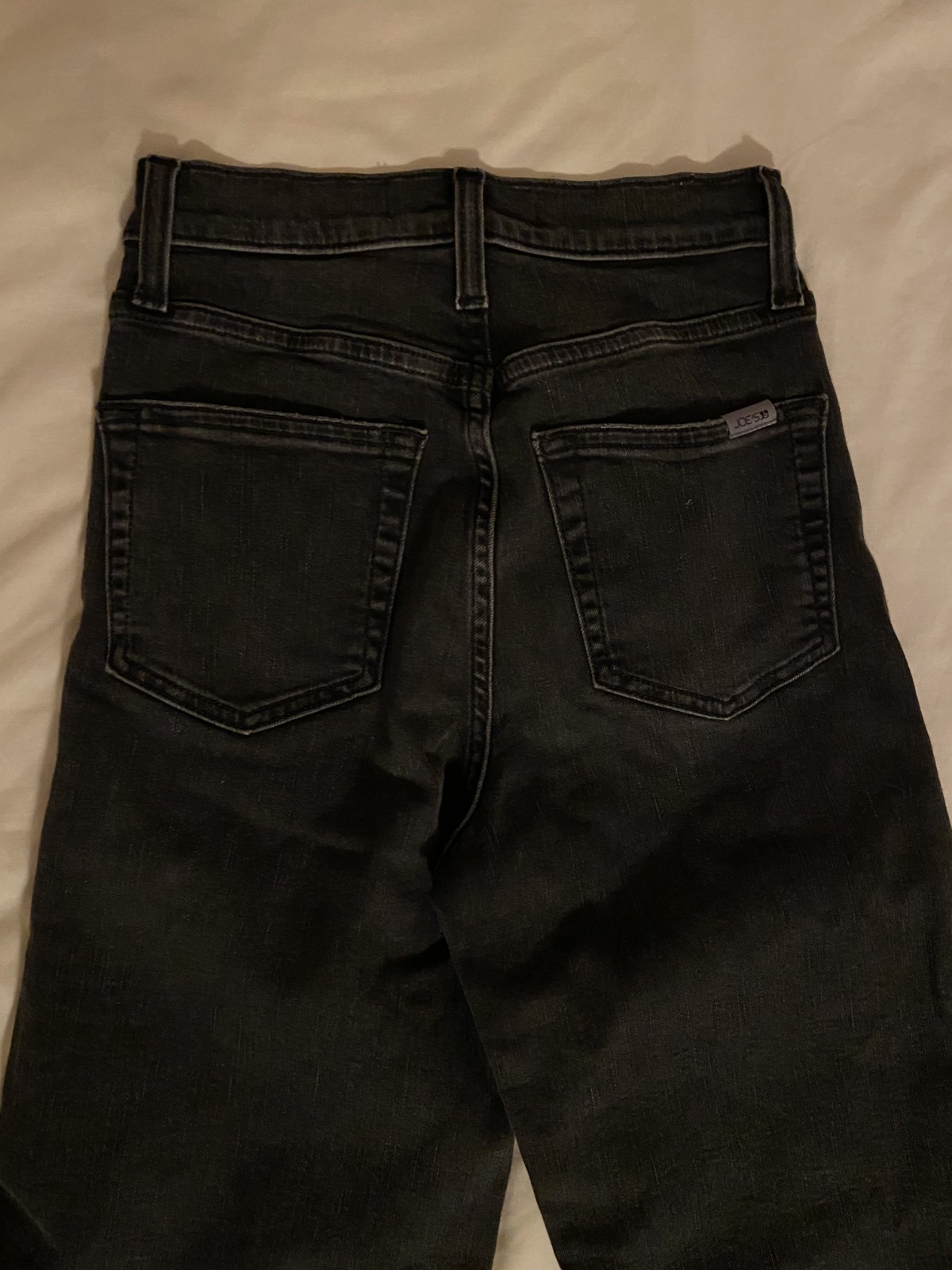 JOE’S JEANS HIGH RISE WIDE LEG ANKLE JEANS IN BLACK MEIRA SIZE 23
