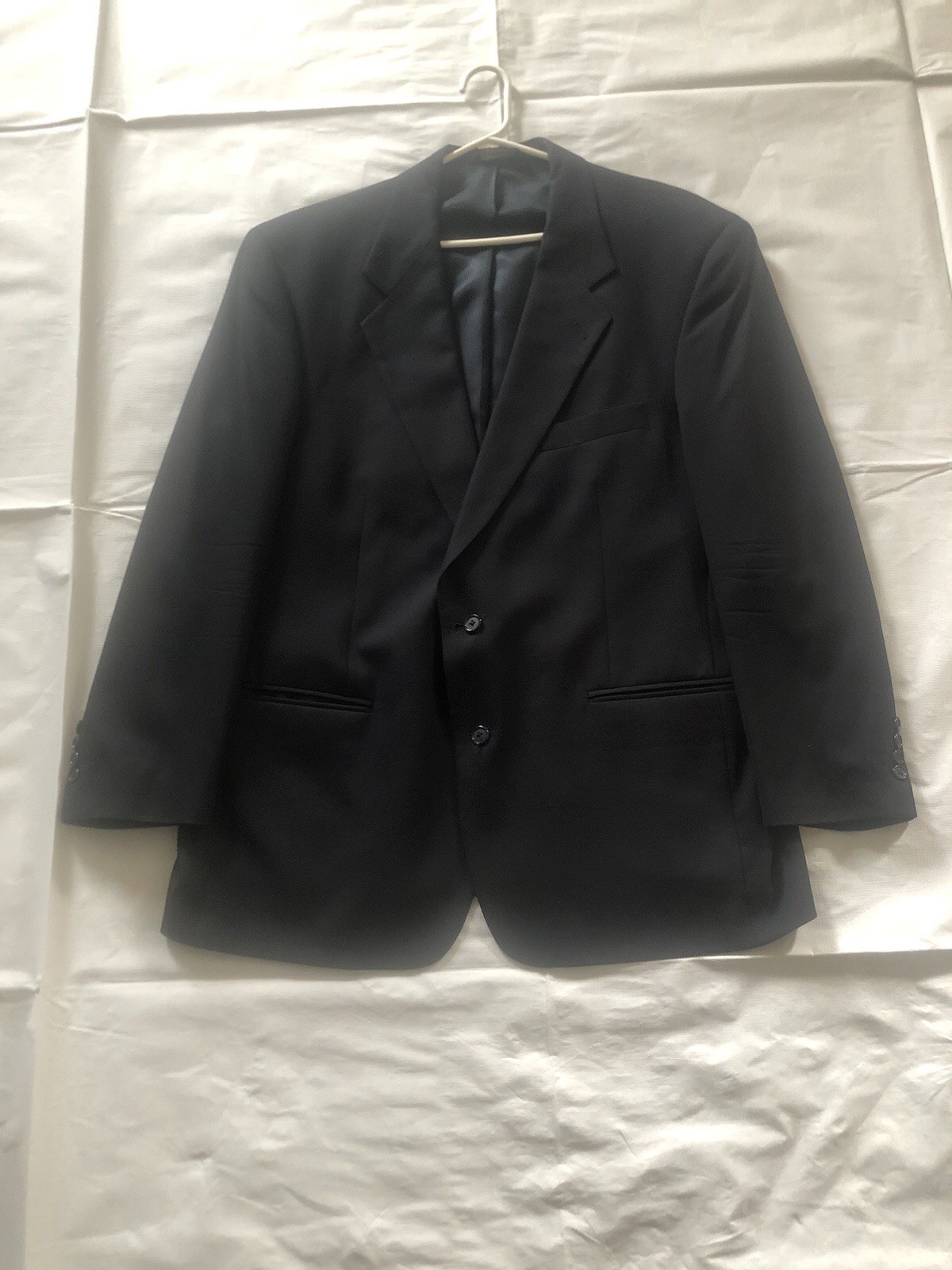Burberry Jack Henry Black Jacket Blazer 2 Buttons 48R