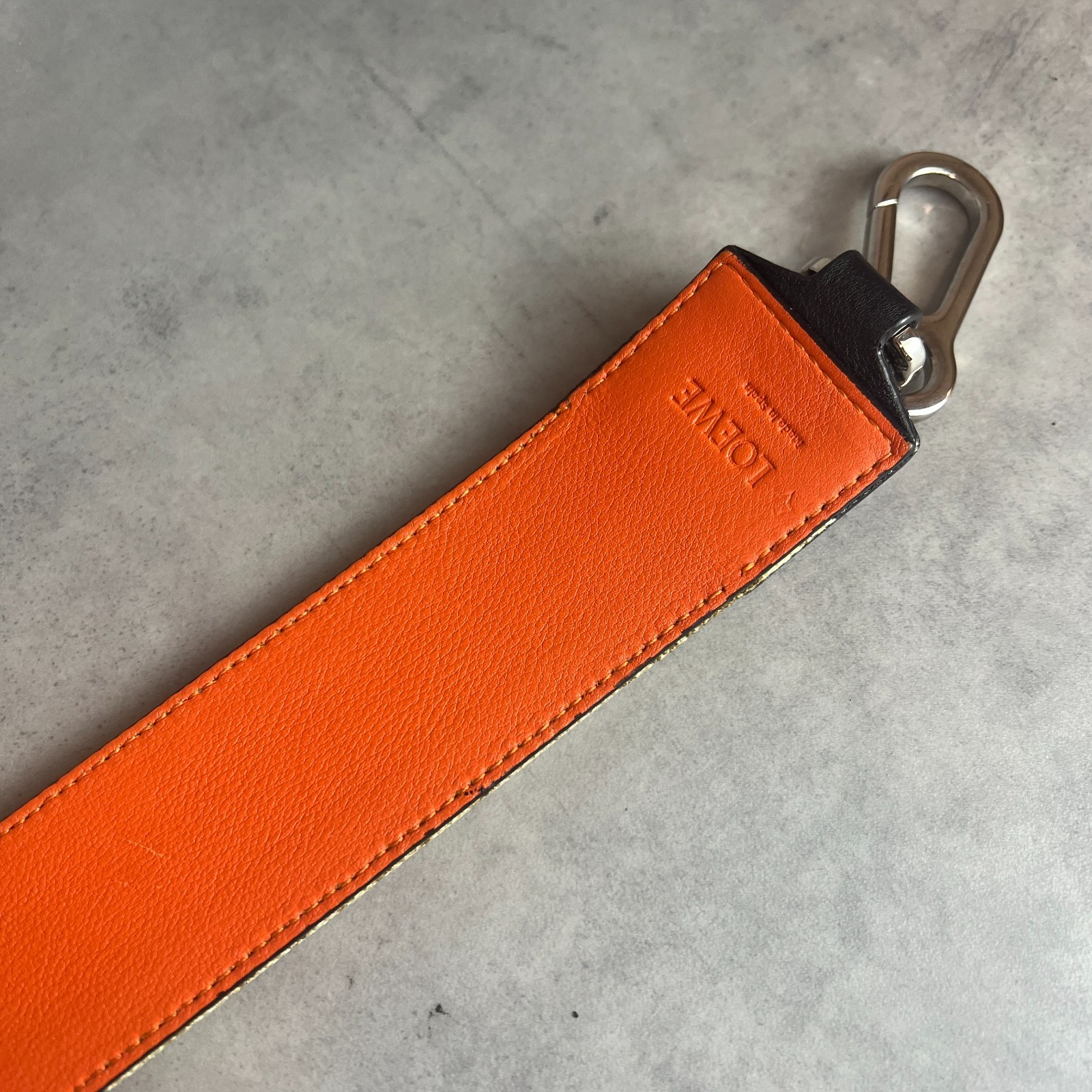 LOEWE Jacquard Leather Green Leaf William Morris Shoulder Strap Used From Japan