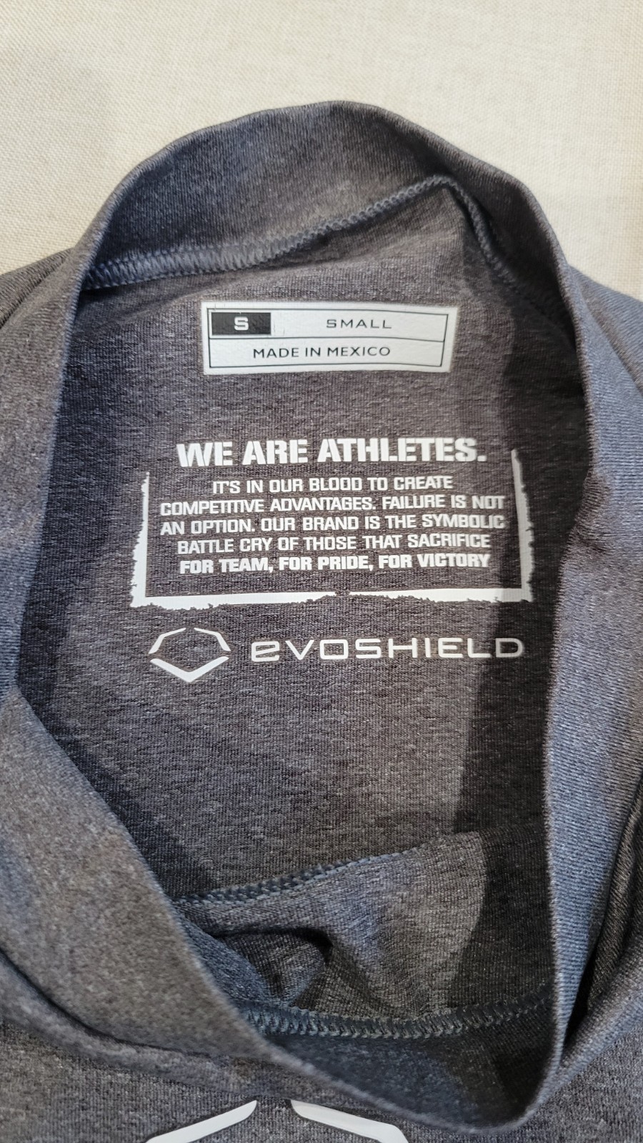 EvoShield Men’s Compression Mock Neck Sleeveless Tank Top Gray Size S Baseball