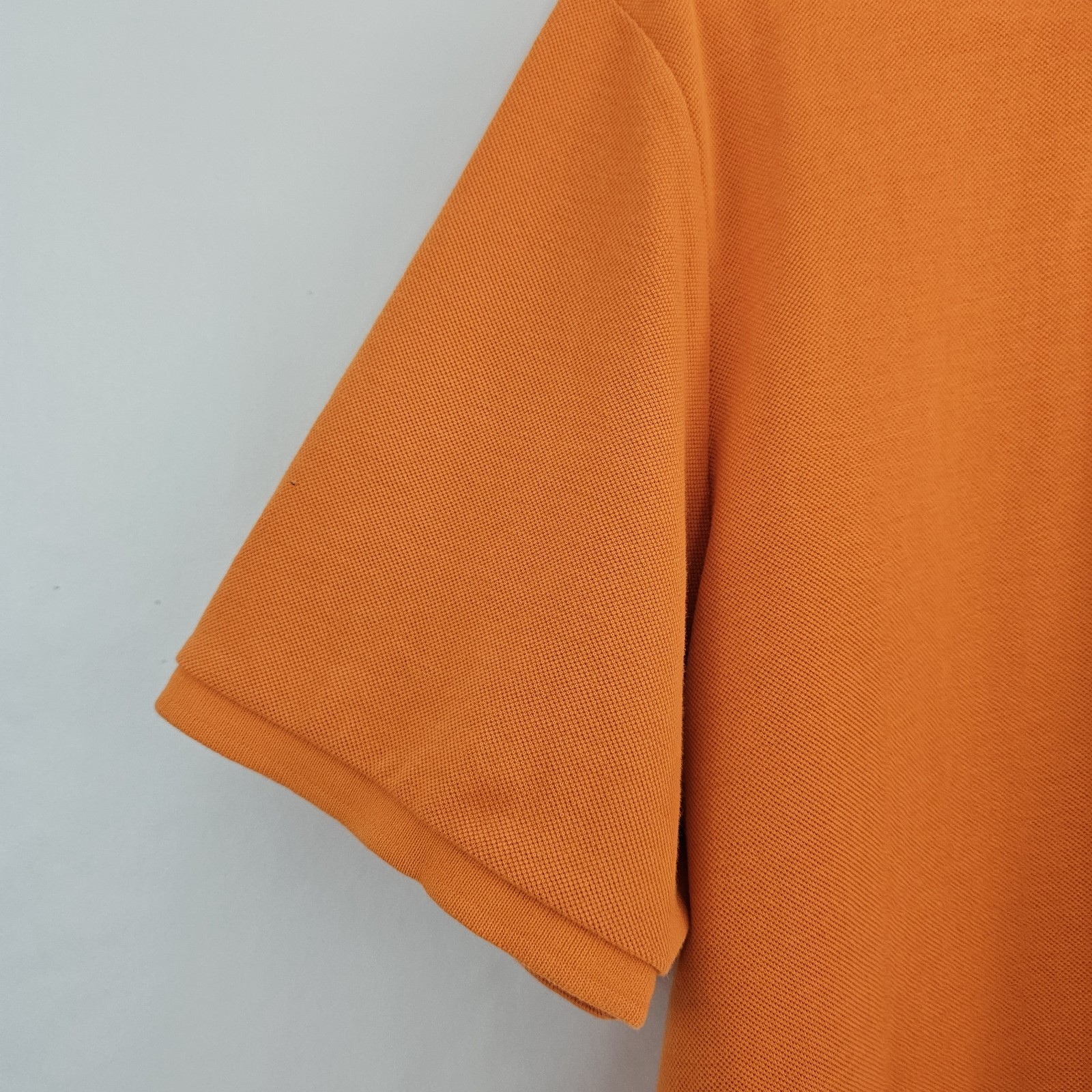 Victorinox Logo Polo Shirt Men’s Bright Orange Cotton Poly Tailored Fit Large