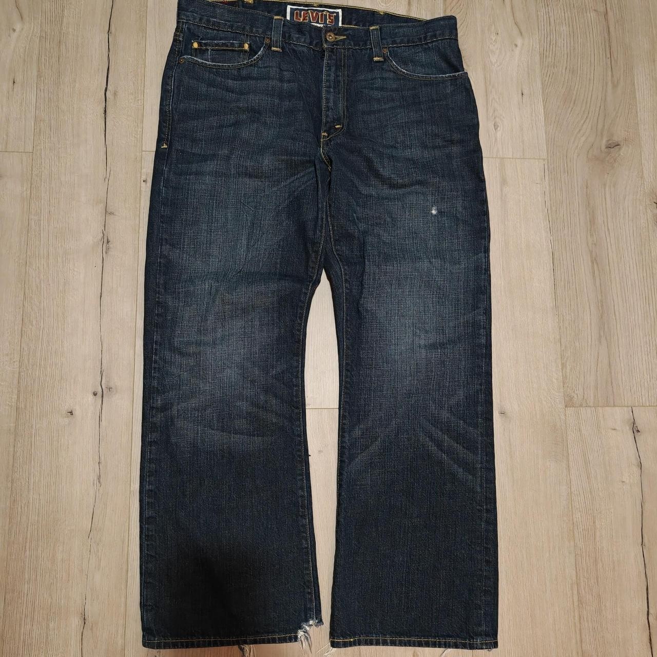 Levis The Original Jeans Low Bootcut 527 Vintage Wash Denim Jeans Mens