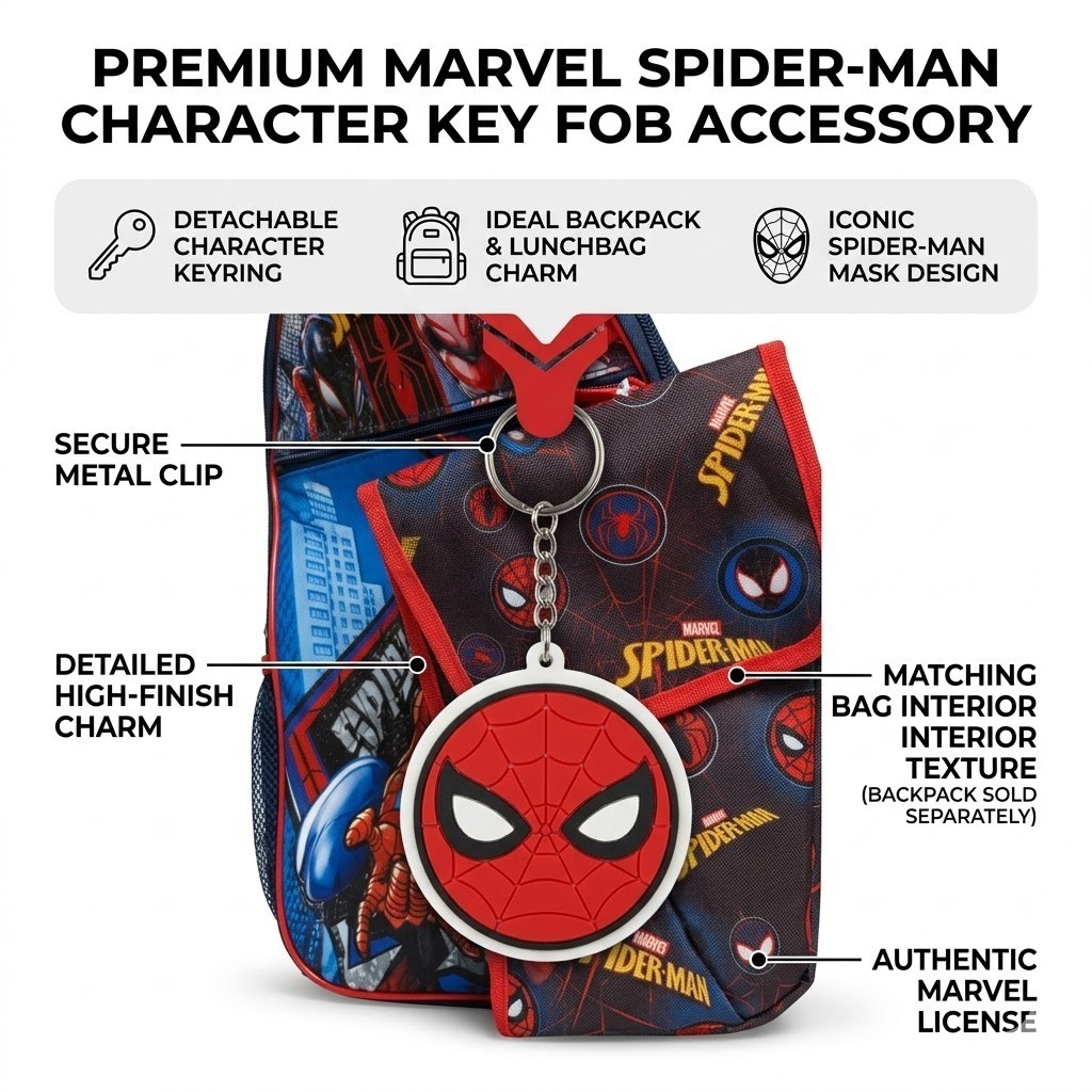 Fast Forward Marvel SpiderMan 5 Piece Kids School Backpack & Lunch Set
