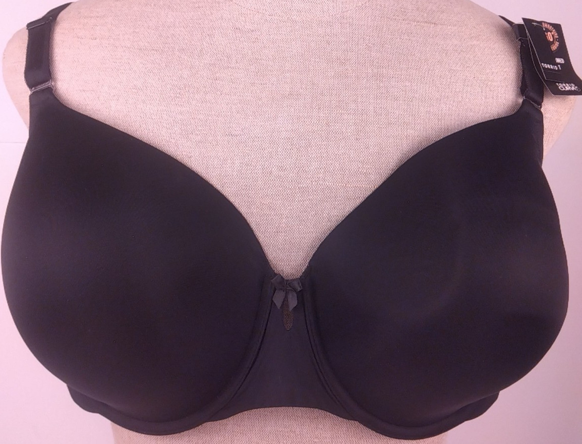 Torrid Curve Black 360 Degree Back Smoothing T Shirt Bra Size 48 DD – New (49)