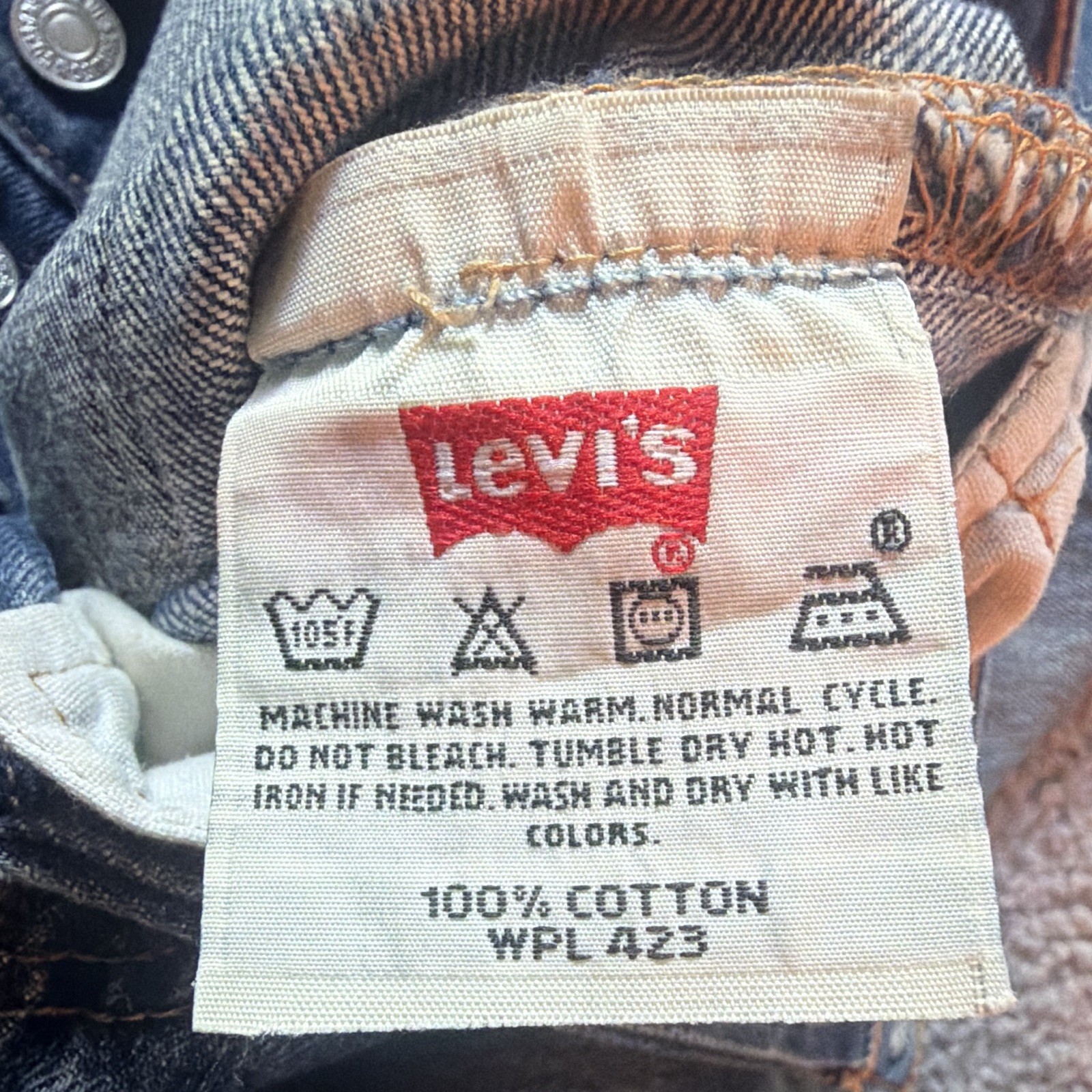 Levi’s 501 0115 Original Fit Button Fly Jeans Men’s 29×32 Distressed 100% Cotton