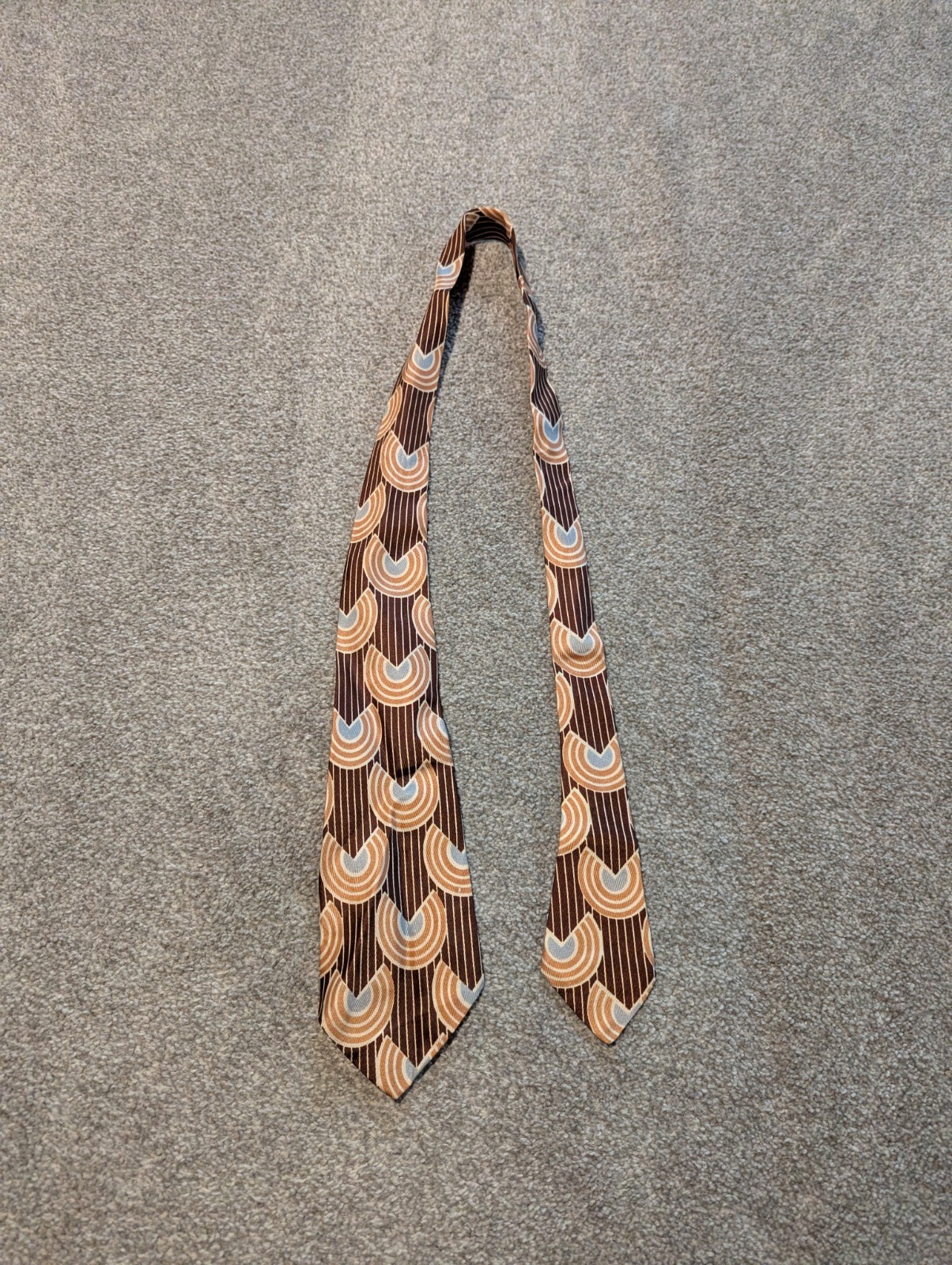 Vintage 1930s 40s Tie Geometric Abstract Art 47 Inches
