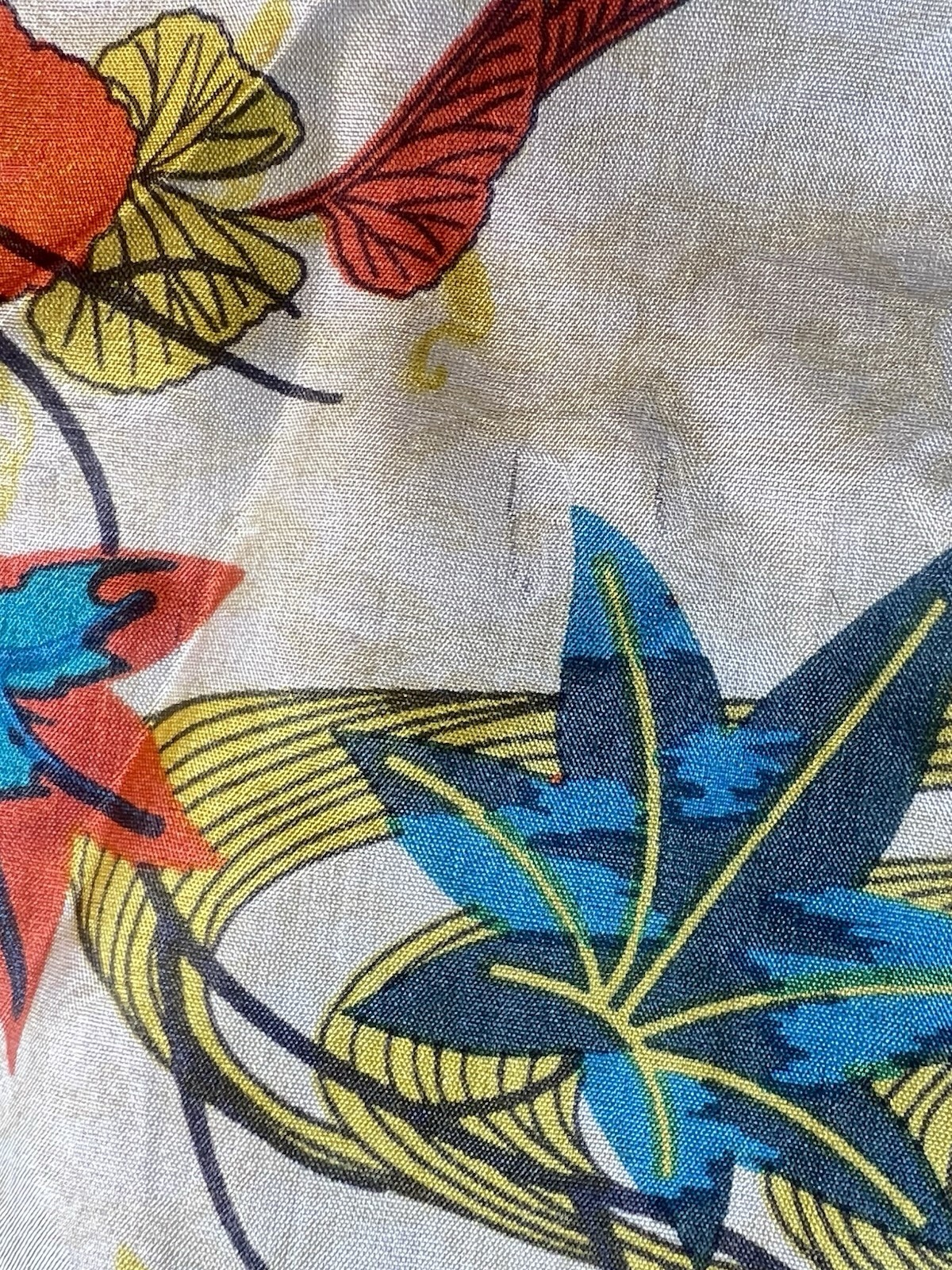 Beautiful Johnny Was Square Silk 43” Scarf Or Wrap Tassels Geisha Asian Oriental