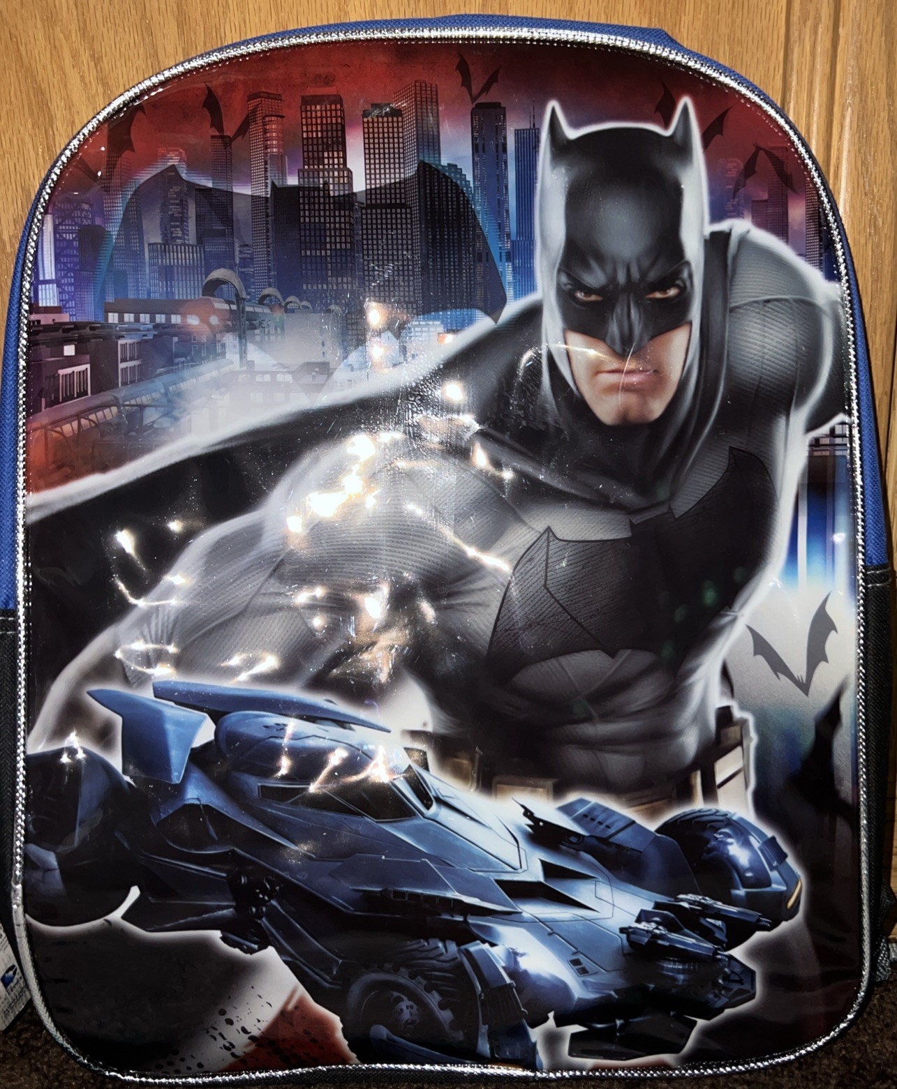 DC Comics Batman vs Superman 16″ Large Backpack School Book Bag NWT