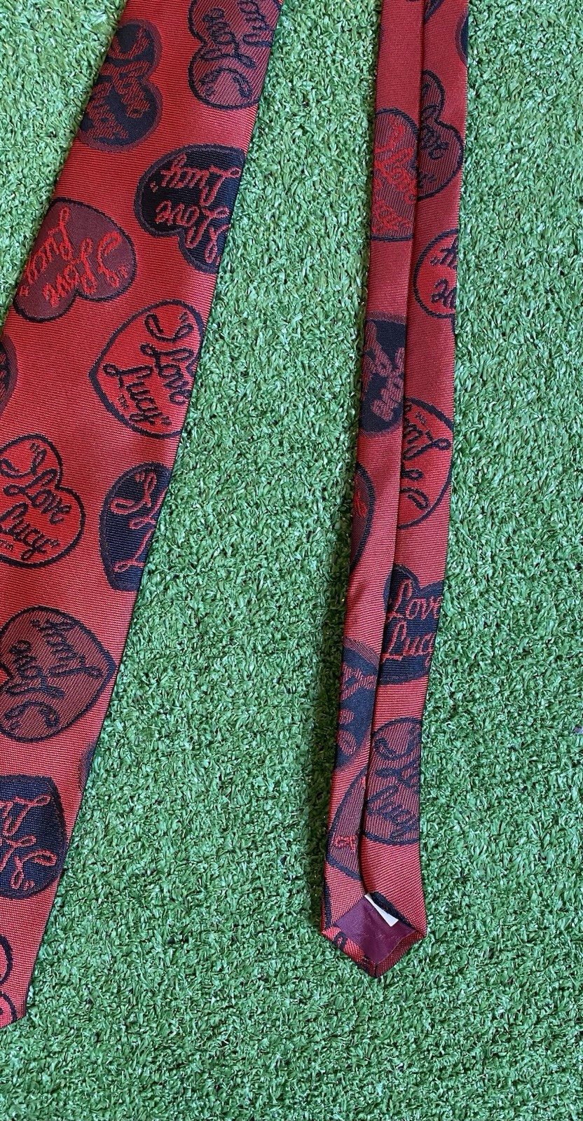 Vintage 90s I Love Lucy Mens Neck Tie All Over Print Ralph Marlin Lucille Ball