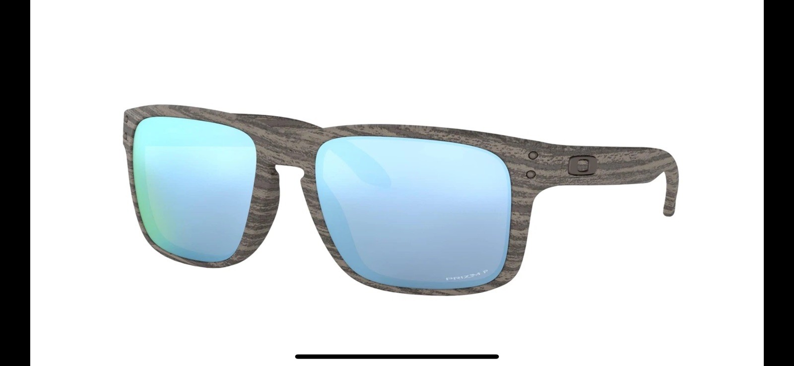 Oakley Holbrook Woodgrain/Prizm Deep Water Polarized Sunglasses OO9102-J955