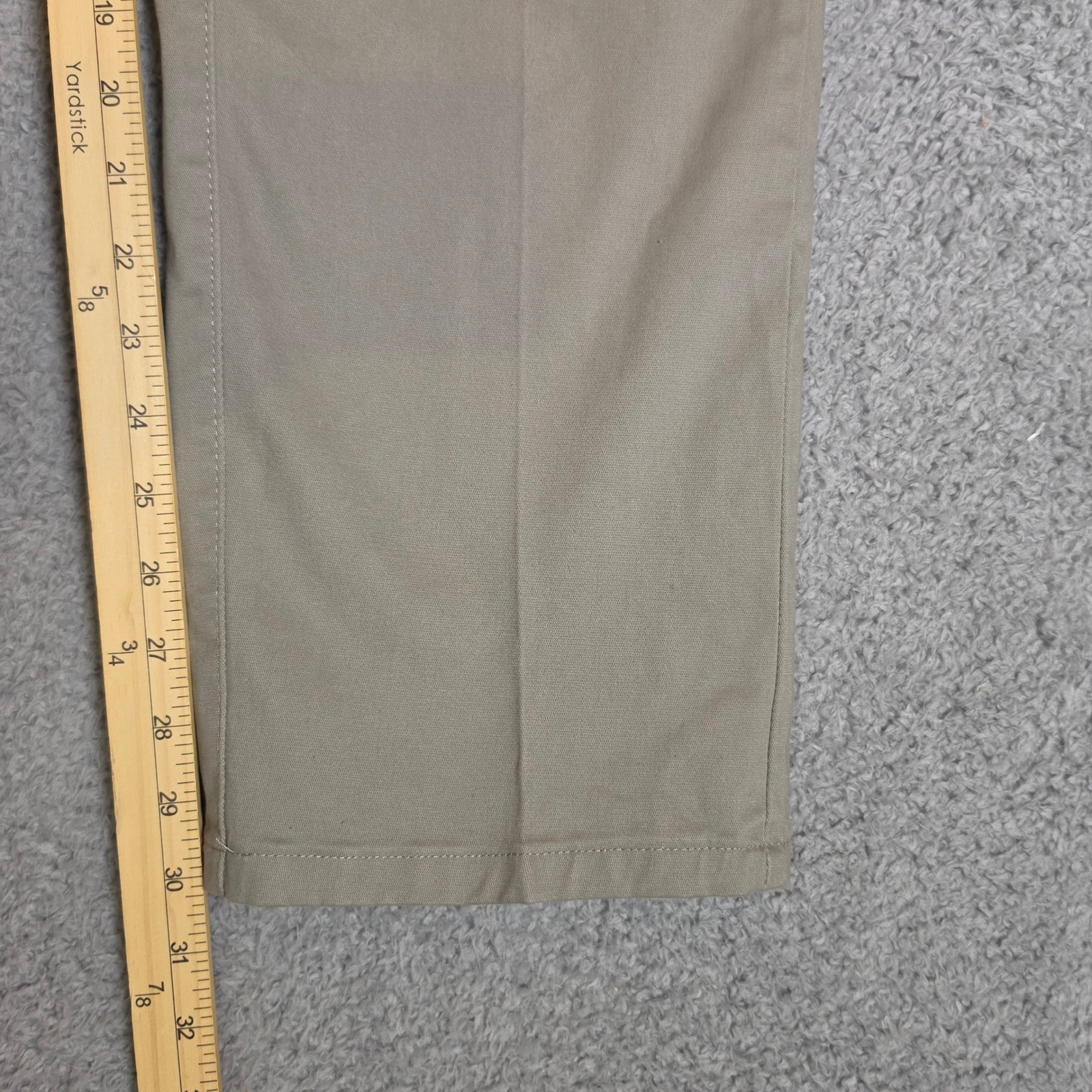 Lee Chino Pants Mens 33×30 Extreme Comfort Straight Fit Tan Stretch Office NEW