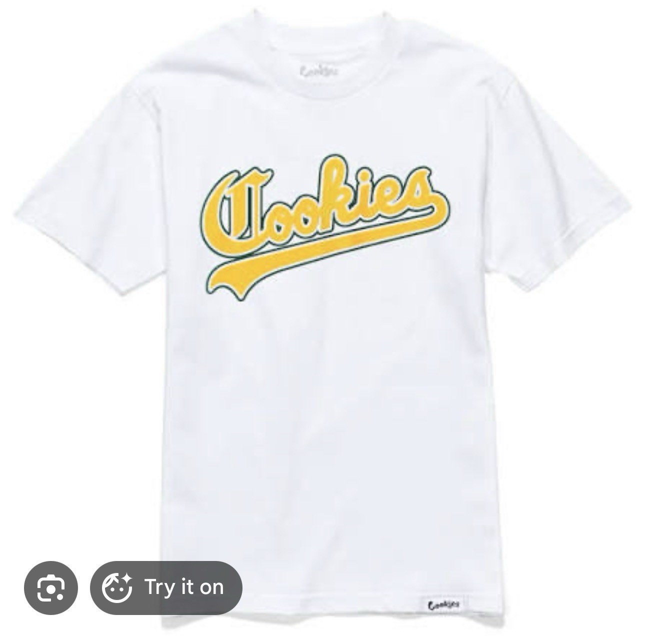 Cookies Ivy League SS Tee Men’s White/Green/Yellow Graphic Logo Crew Neck