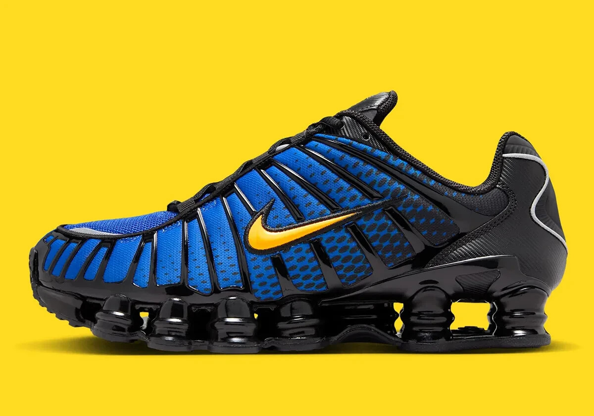 Nike Shox TL Black Lyon Blue Varsity Maize IB7670-001 Men’s Sizes NEW