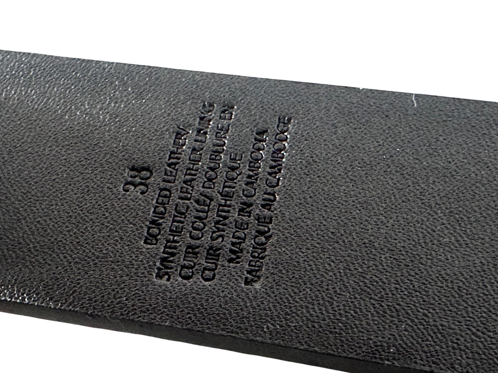 True Religion Men Belt TR304820 Shoup Leather Black Nickel Buckle $50.00