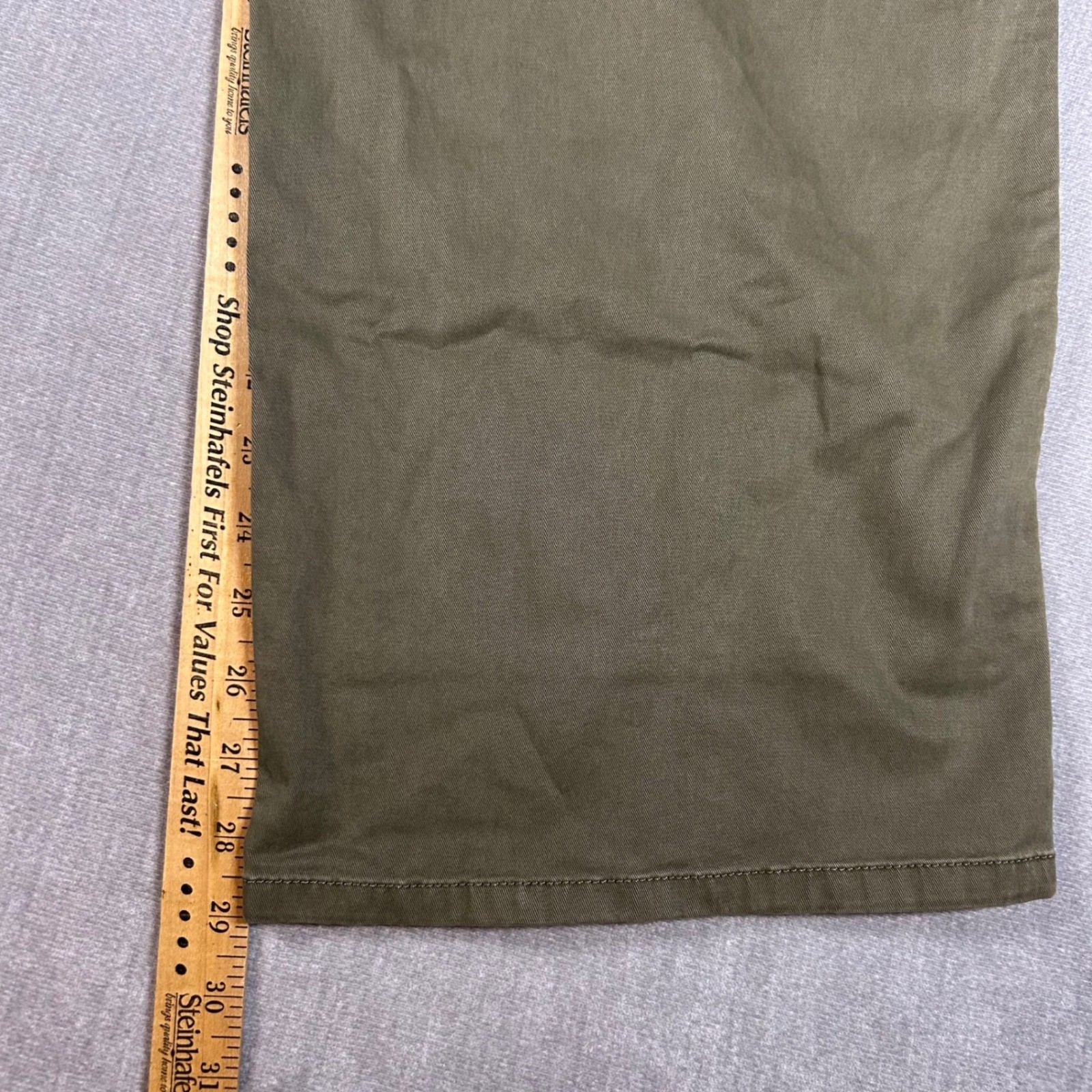 Sonoma Goods For Life Womens Olive Green Wide Leg Utility Paperbag Pants Size M