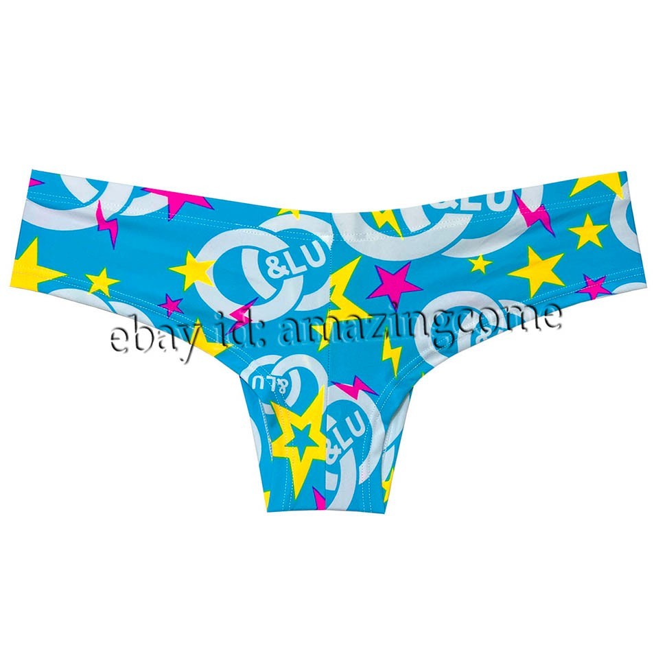 Men Printed Brazilian Bikini Underwear Enhance Bulge Pouch Mini Boxer Briefs