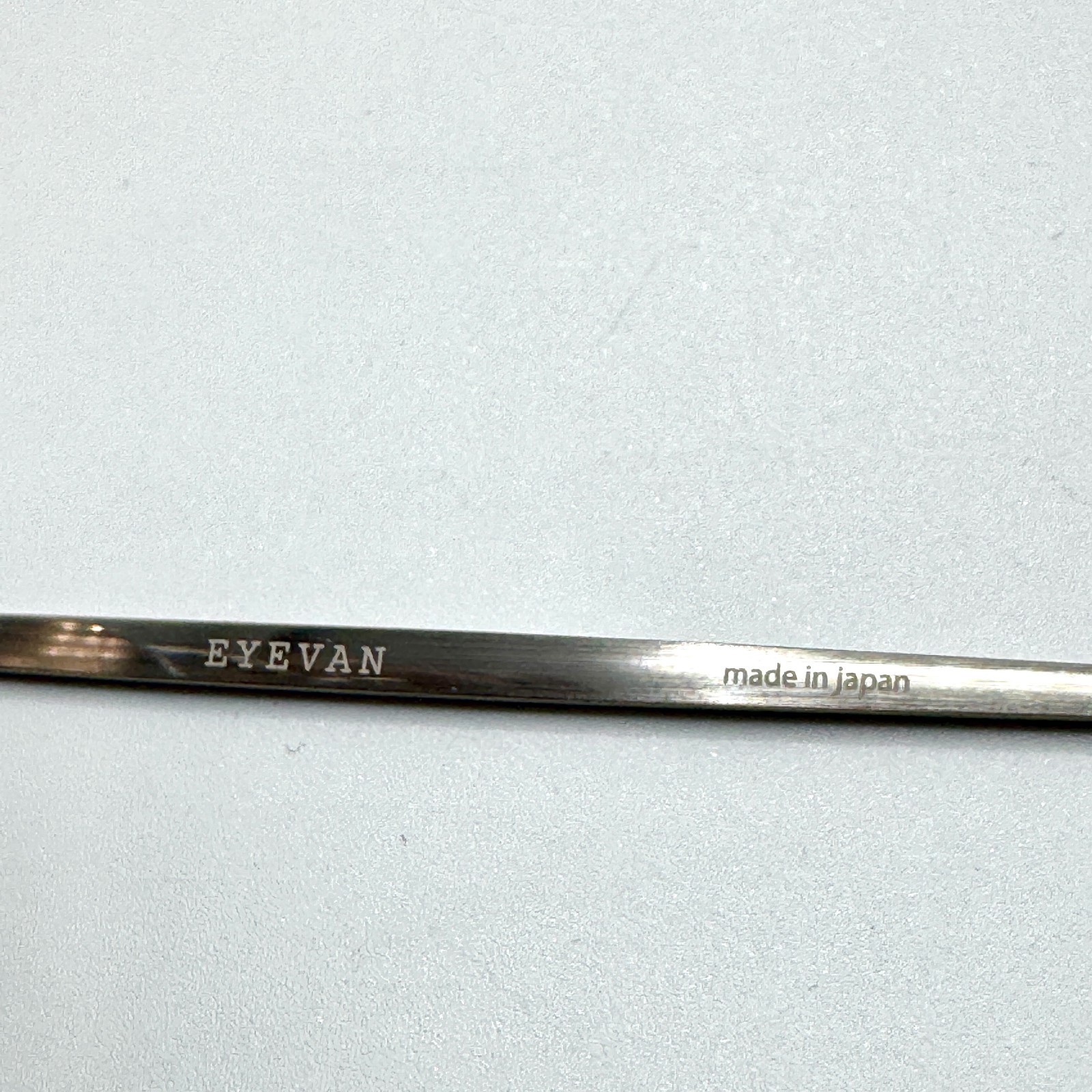 Eyevan Sunglasses Safari-E Pewter Round Frame Black Lens 46-21-145 New Authentic