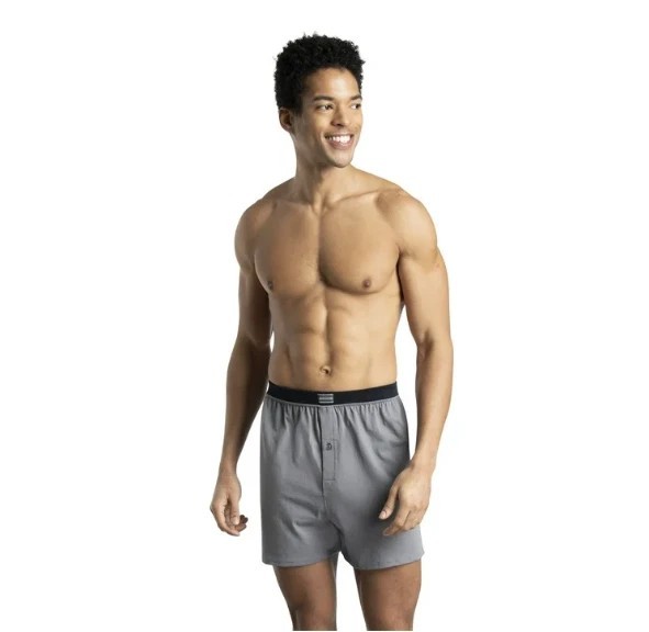 6 Pack Fruit of the Loom Men’s Assorted Knit Boxers Soft Knit Fabric Sizes S-3XL