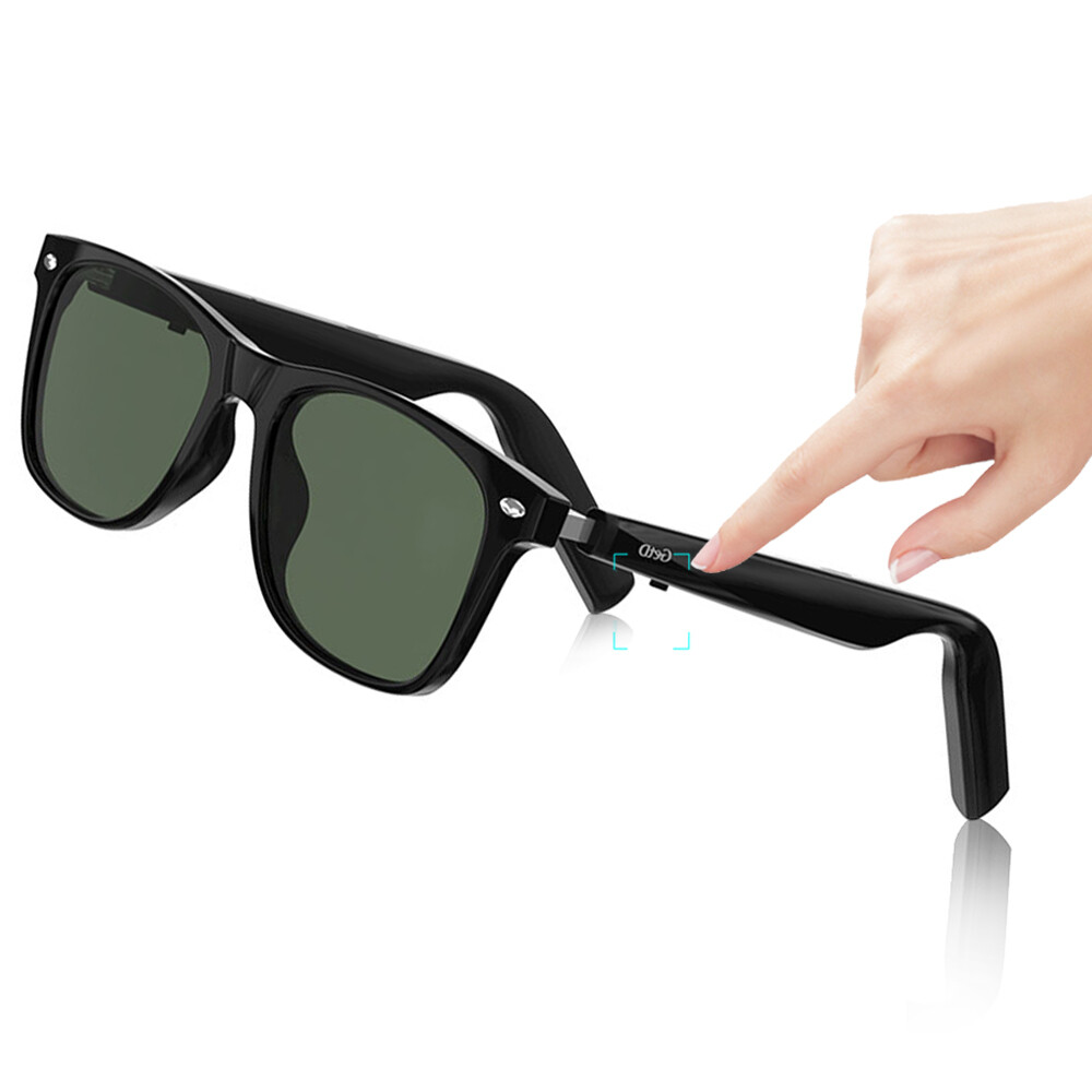 Bluetooth Smart Glasses with Speakers Eyewear Music translator Headphones Green
