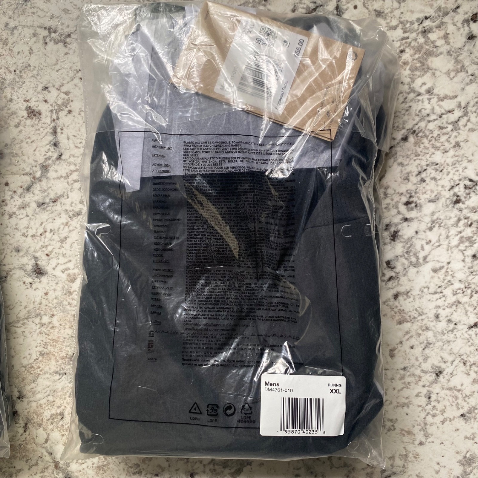 Nike Stride Dri-FIT Mens 7″ Brief-Lined Running Athletic Shorts Black DM4761-010