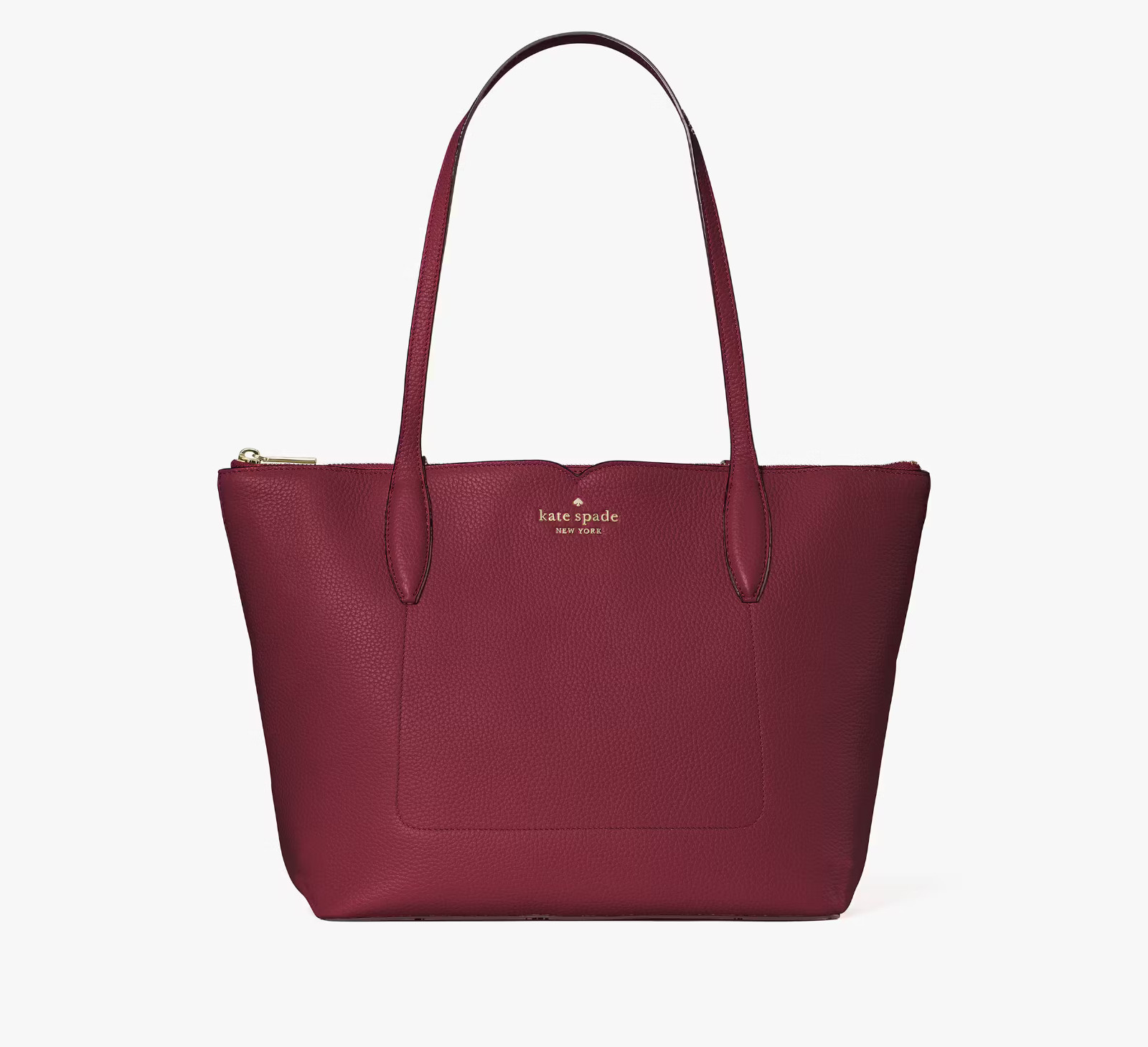 Kate Spade Harlow Tote Bag Red Jam Leather NWT