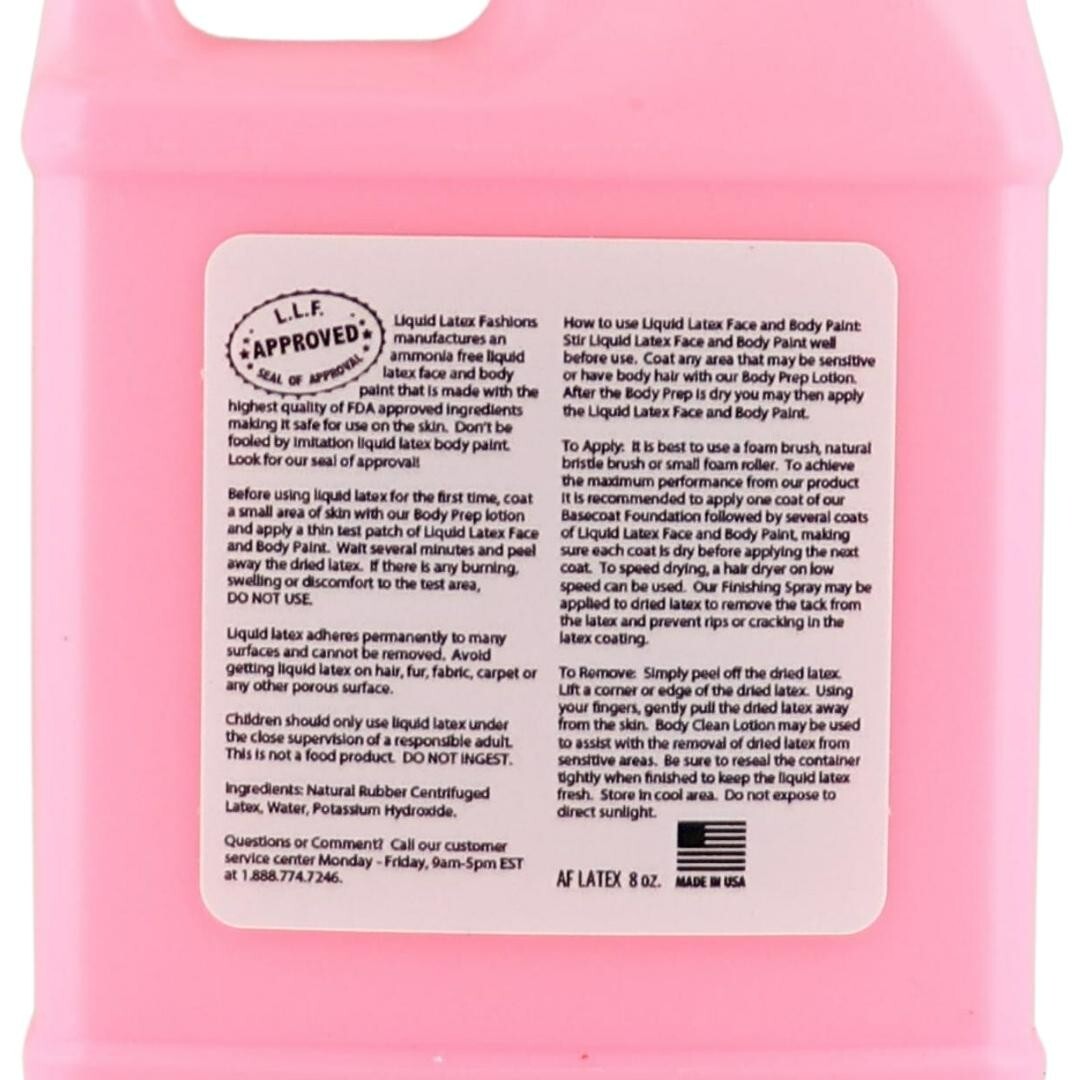 Latex Fluorescent Pink 8 Fl Oz, Face and Body Paint GLOWS UNDER BLACKLIGHT!