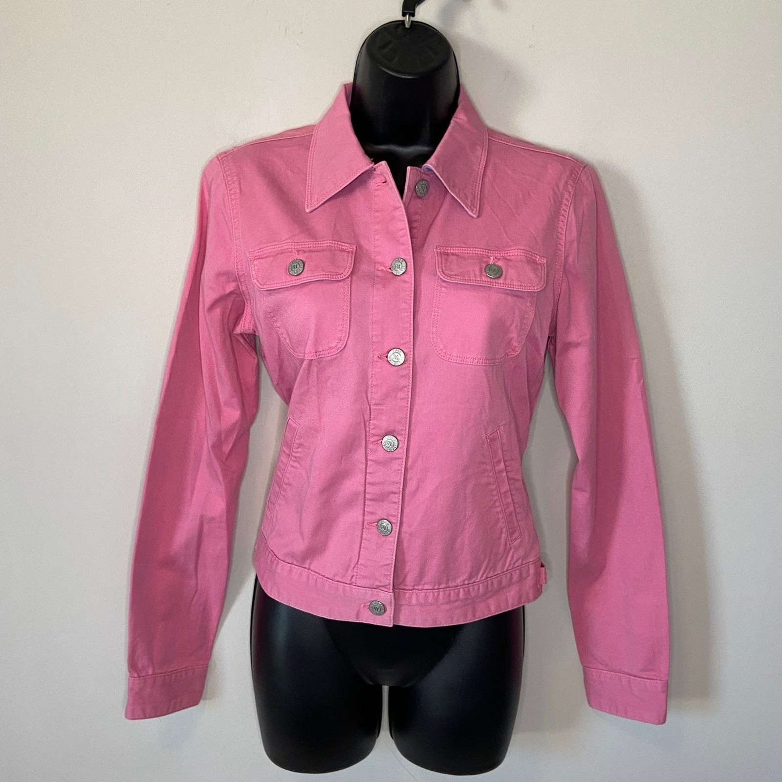 Ralph Lauren Pink Trucker Jacket Size Small Polo Jeans Co Vintage Barbiecore