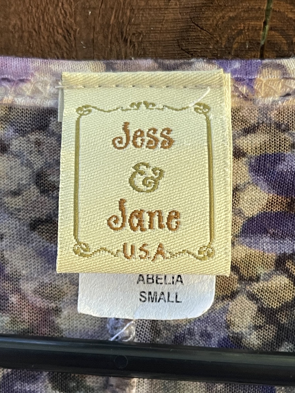 Jess & Jane Asymmetrical Abstract Floral Print Semi Sheer Sequin Tunic Top Sz S