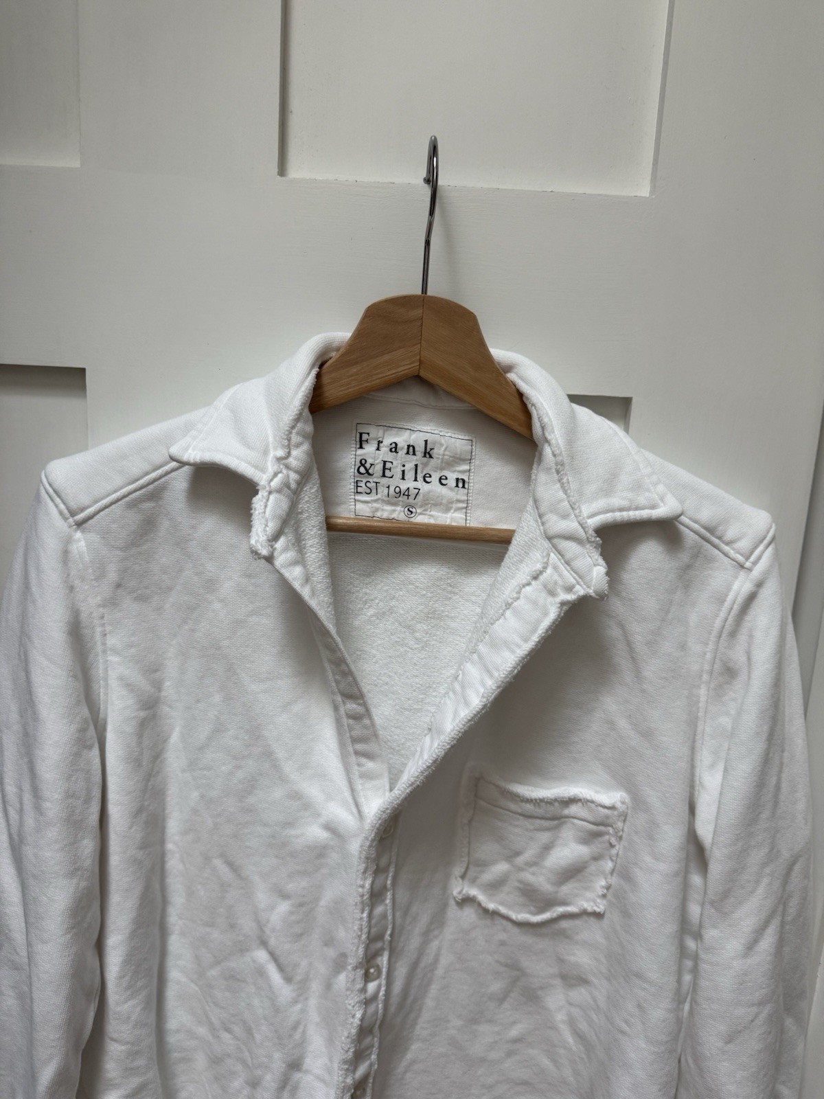 Frank & Eileen Triple Fleece Eileen Sweatshirt button up small or med NWOT #3