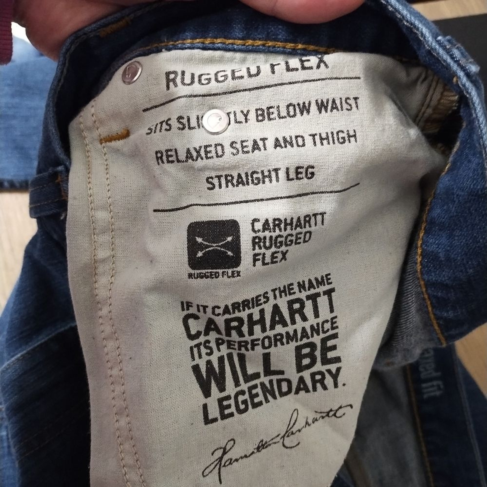 Carhartt Relaxed Fit Rugged Flex Straight Leg Workwear Outdoor Casual Jean 44