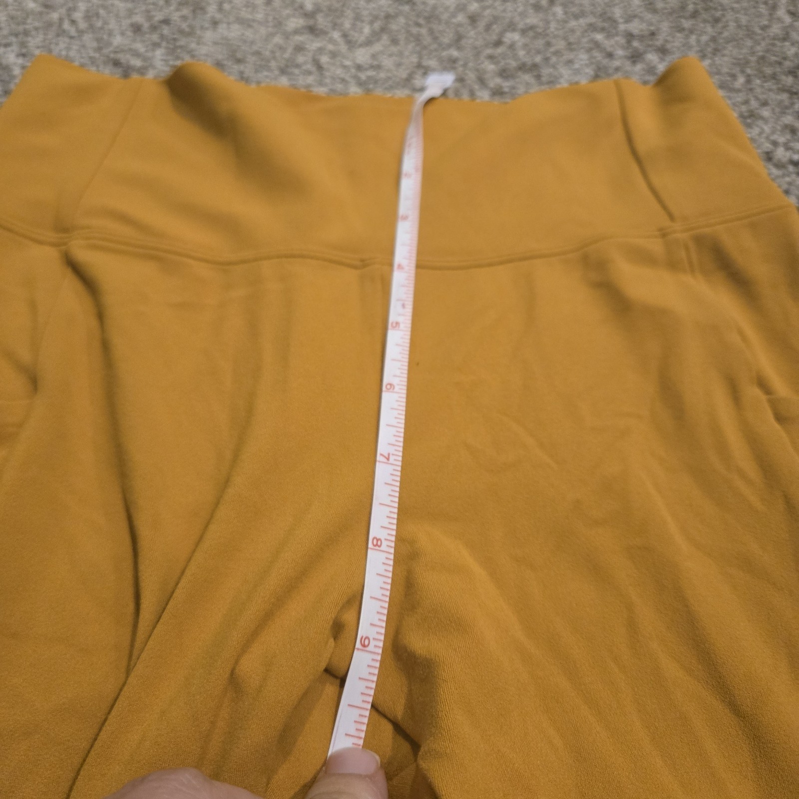 REI Take Your Time Leggings Size Small Mustard Yellow Pockets Comfort Hiking
