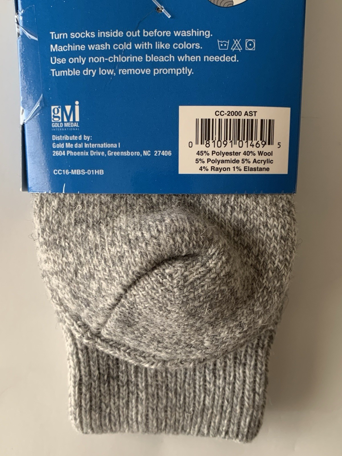 Clear Creek Merino Wool Blend Boot Socks Men’s Shoe Size 6-12 NWT Gray