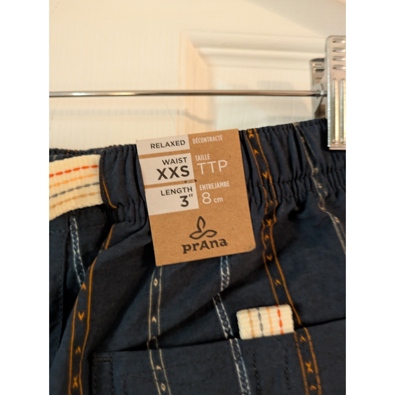 PrAna Indio Heritage Short Stormy Night XXS 3″