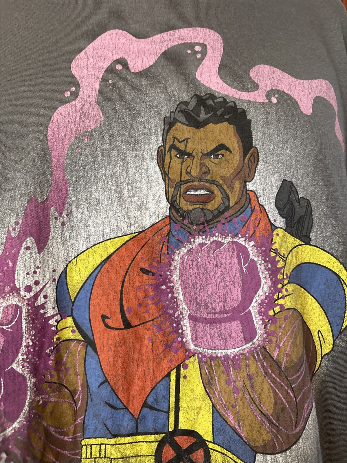 NWT X-MEN Marvel Studios BISHOP Gray Graphic Shirt Size XL Mens