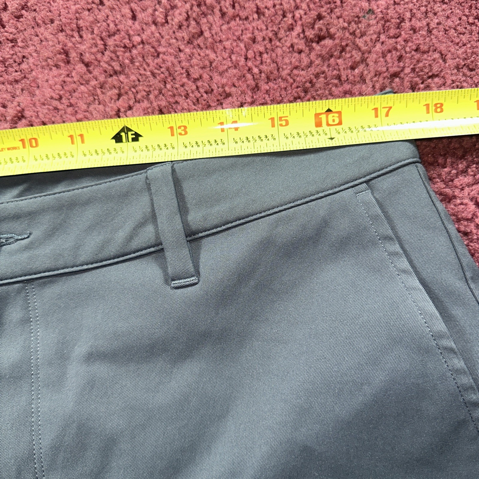 Vuori Mens Cascade Tech Chino Pant 34×30 V427 Performance Gray