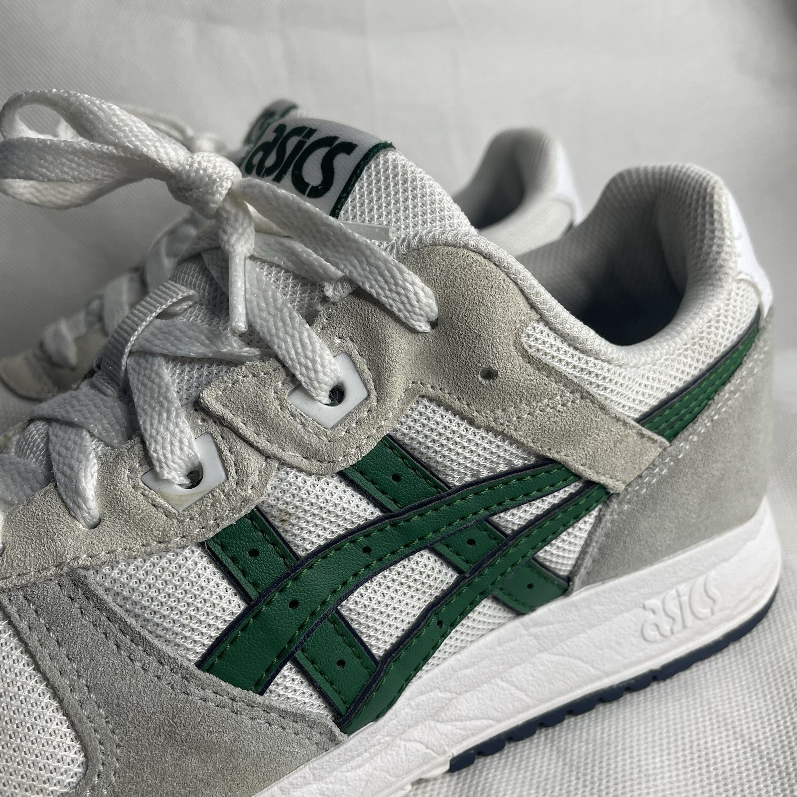Asics Lyte Classic Casual Sneaker Shoes Mens Size US 7 White Green 1201A477-120