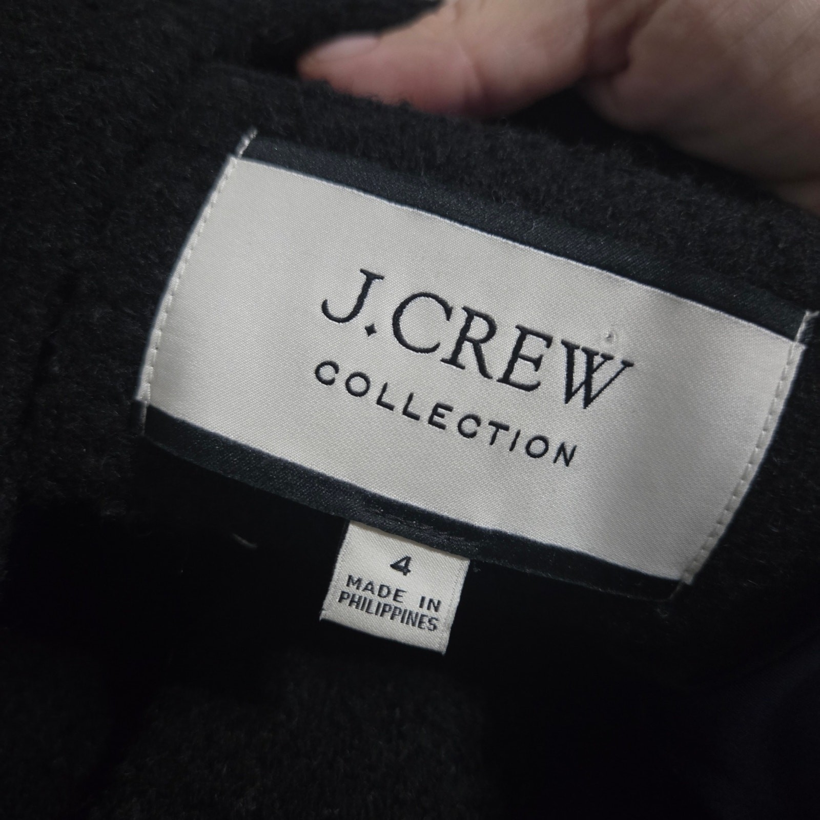 J. Crew Collection jacket womens size 4 black gold buttons Mario Bellucci Italy