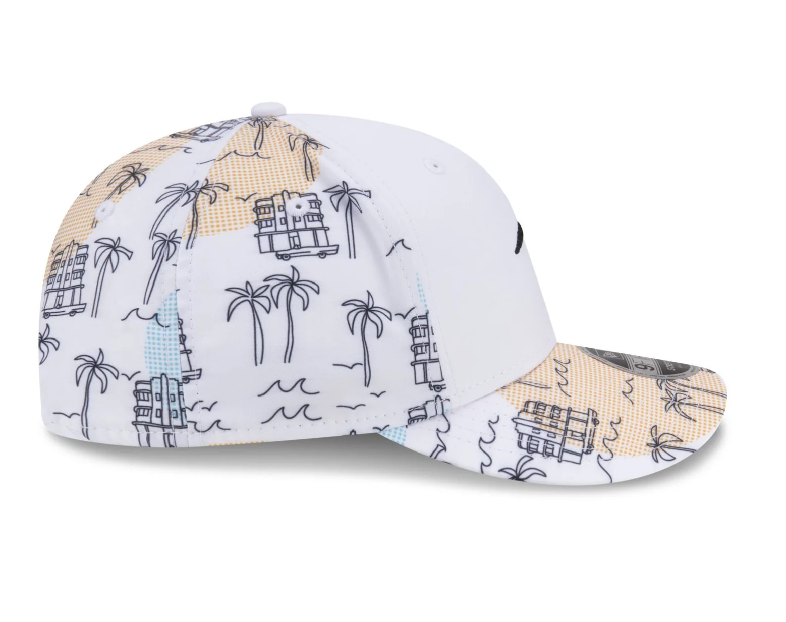 McLaren Racing Formula 1 Team 2024 Miami Race White Cityscape Cap. Replica.