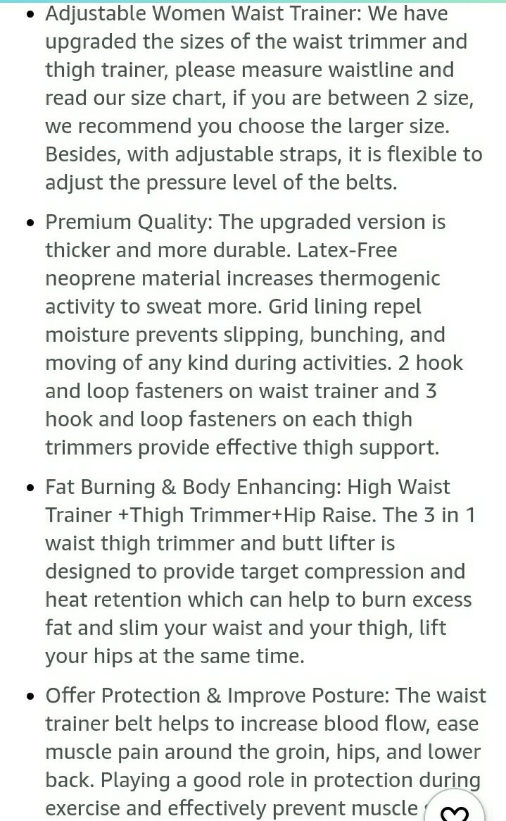 Waist + Thigh Slimming Trainer for Women Neoprene Butt Lifter Shaping, Sz: S/M