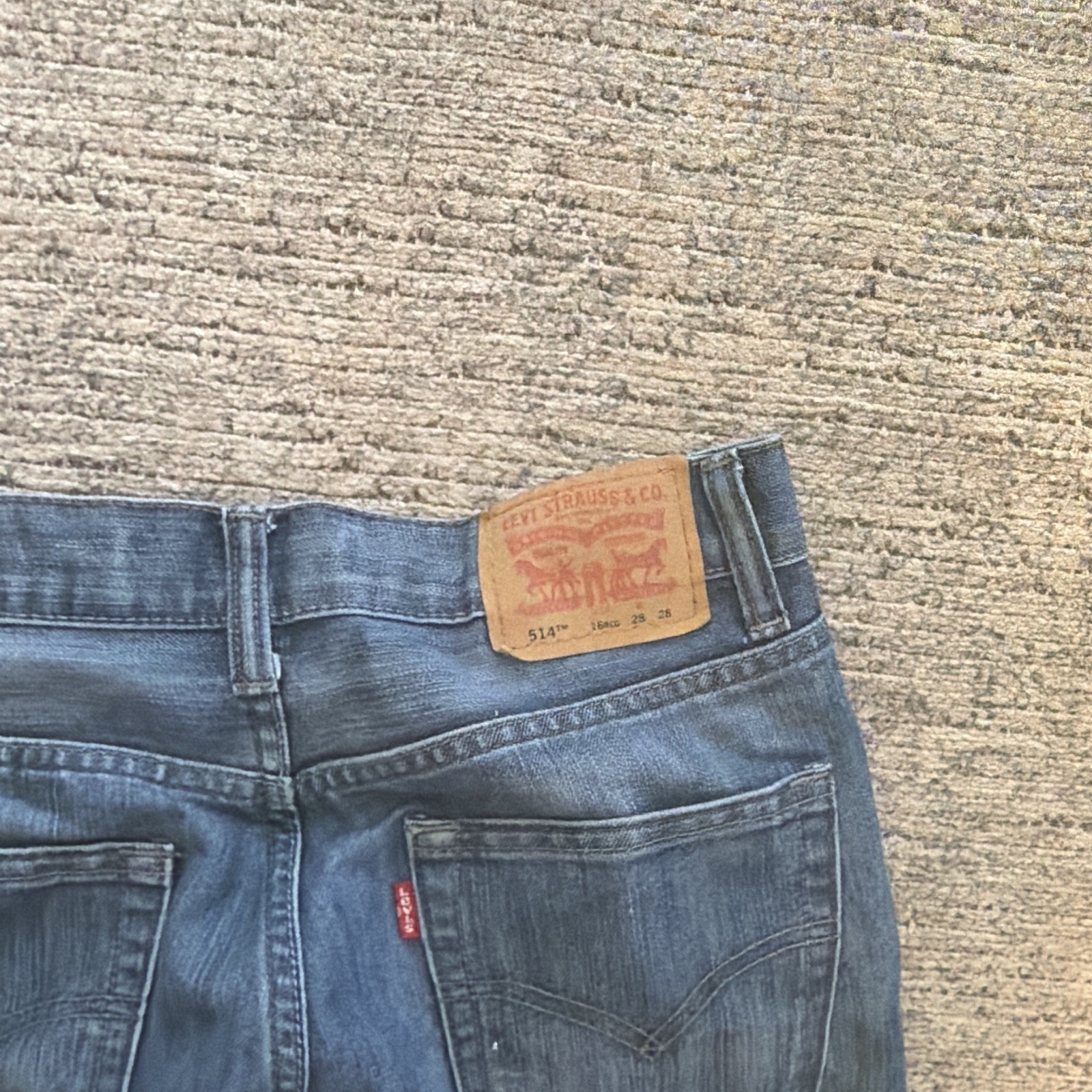 Levi’s Women’s 514 500 Series Blue Medium Wash Slim Straight Jeans 5-Pocket